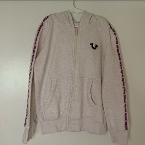True religion girls zip up hoodie
